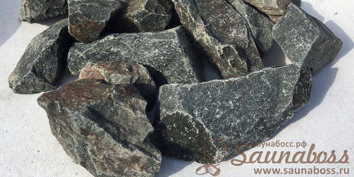 Камни для бани 20 кг «Габбро-диабаз», фото